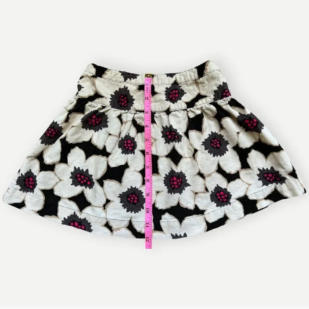 Genuine Kids from Oshkosh Girls Kids Cotton Floral Corduroy Mini Skirt. 4. 4T.